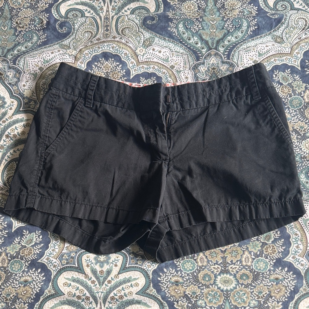J. Crew Classic Black Women's Chino Broken-In Shorts